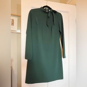 Calvin Klein Tie Neck Green Dress Size 4